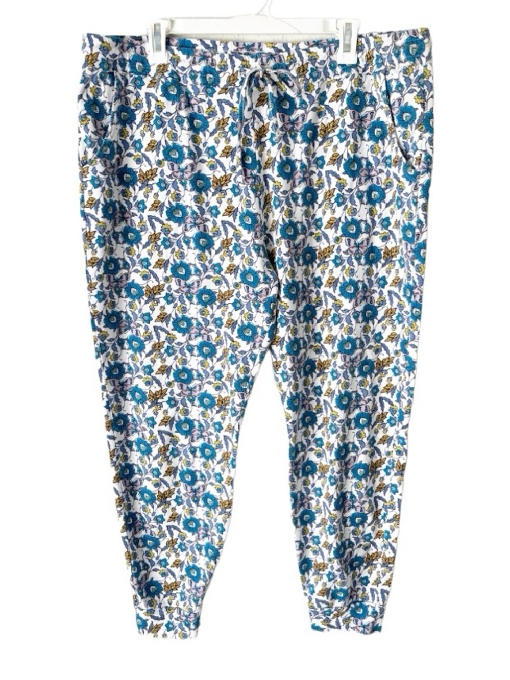 Vera Bradley Pajama Pants Women's XL Floral Jersey Knit Joggers Pockets Lounge